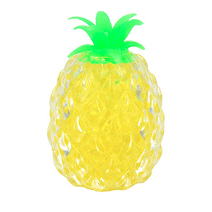 Squeezee Pinapple filled with beads to regulate sensory issues