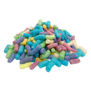 Rainbow packing peanuts for your sensory box